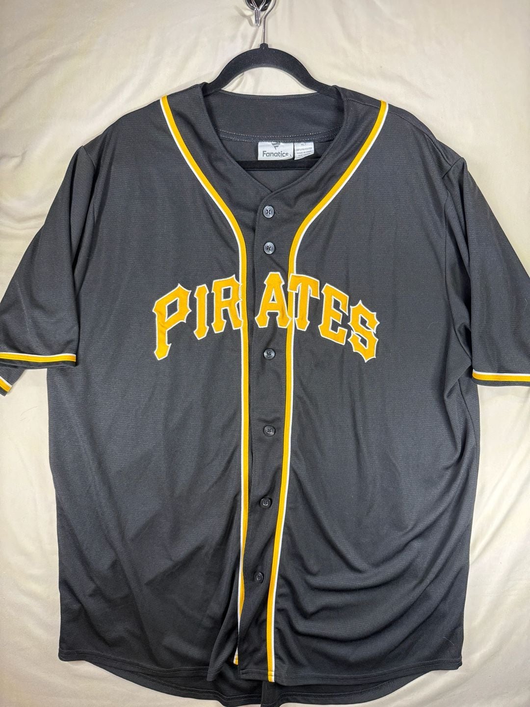 Fanatics Pittsburgh Pirates Baseball Jersey Size XLT Black 2