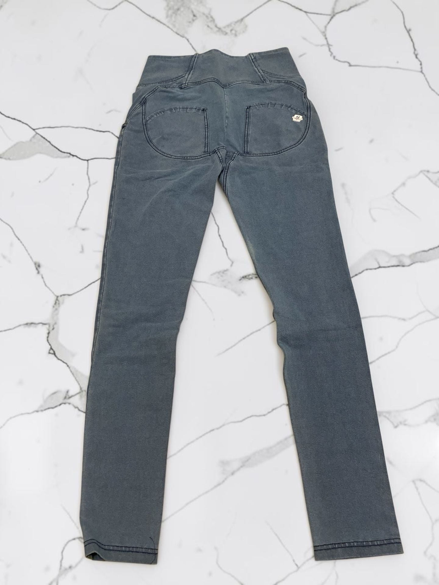 JAG Jeans High Rise Pull On Stretch Pants Size L Gray Charcoal 3