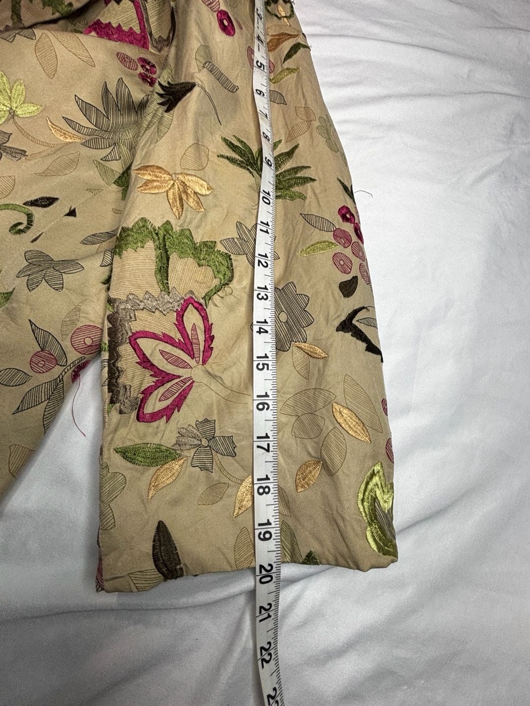 Jones New York Embroidered Floral Blazer 10