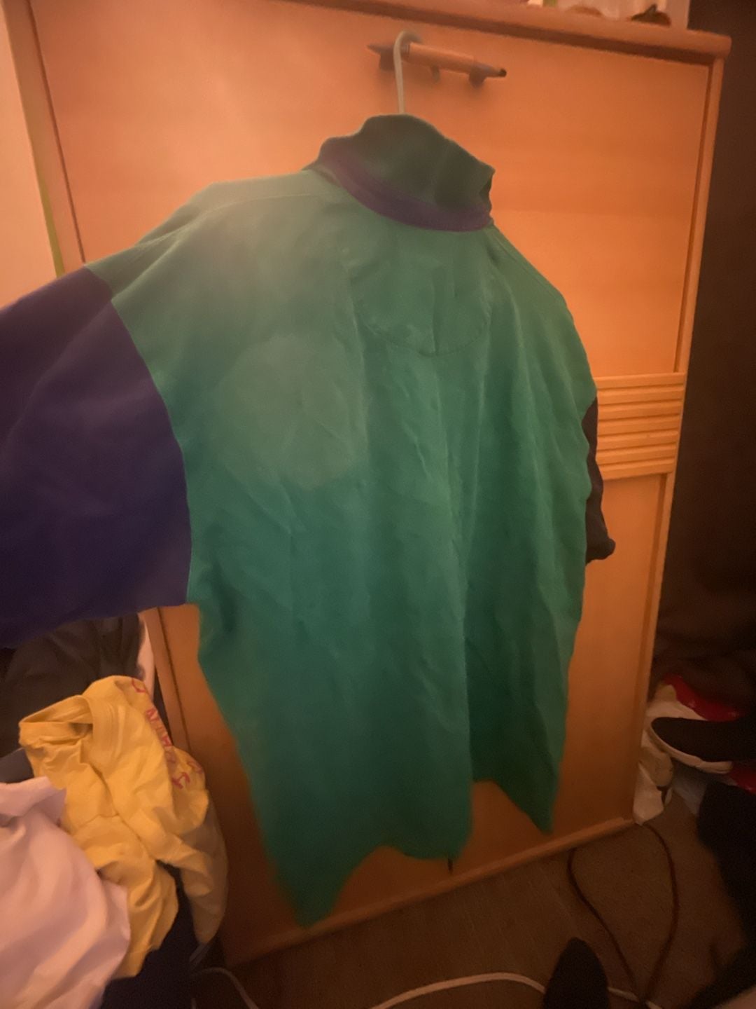 Eddie Bauer Rugby Polo Size L Green Blue Colorblock 4