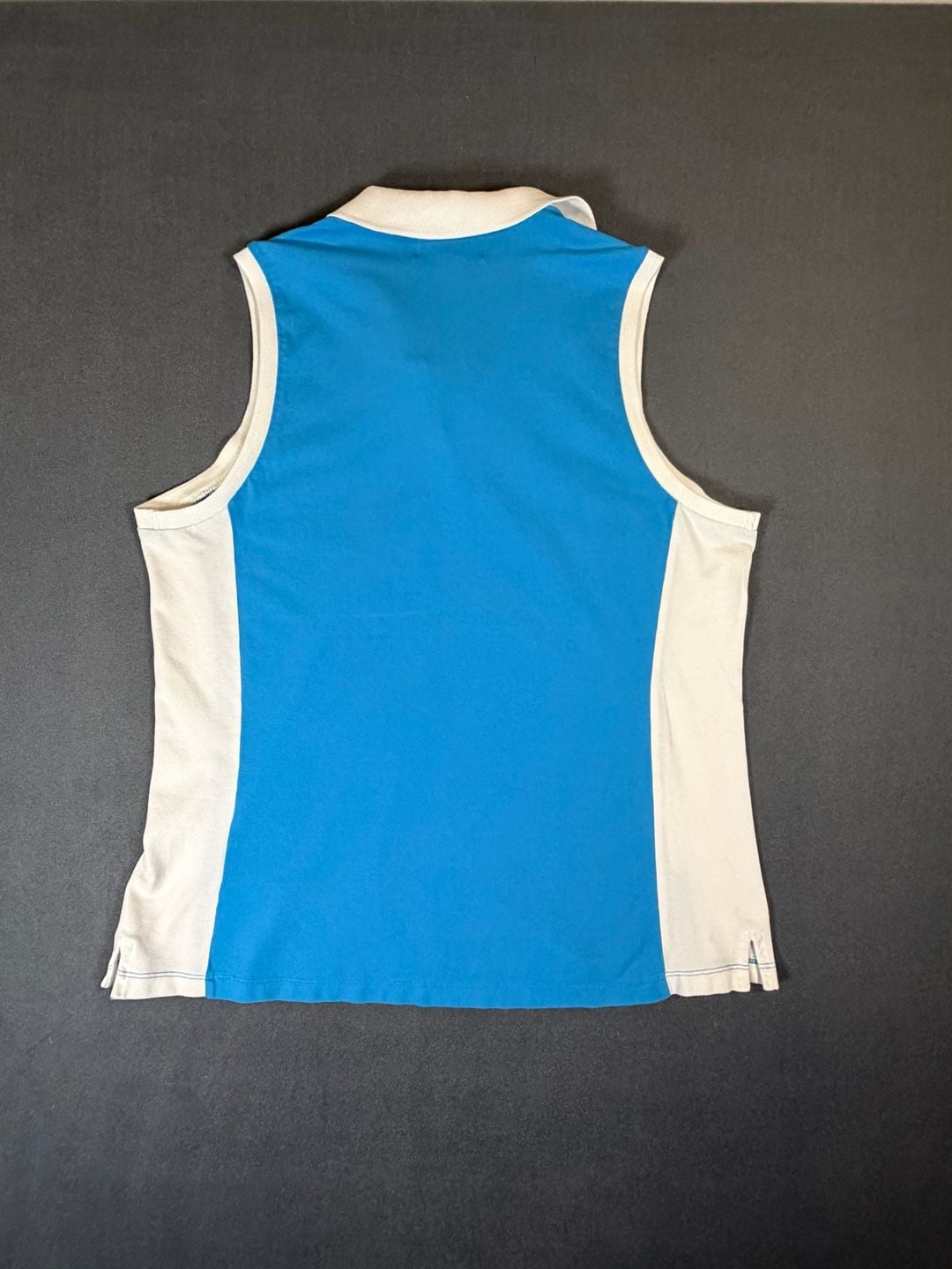 Lauren Active Ralph Lauren Sleeveless Polo Size XL Blue White 9