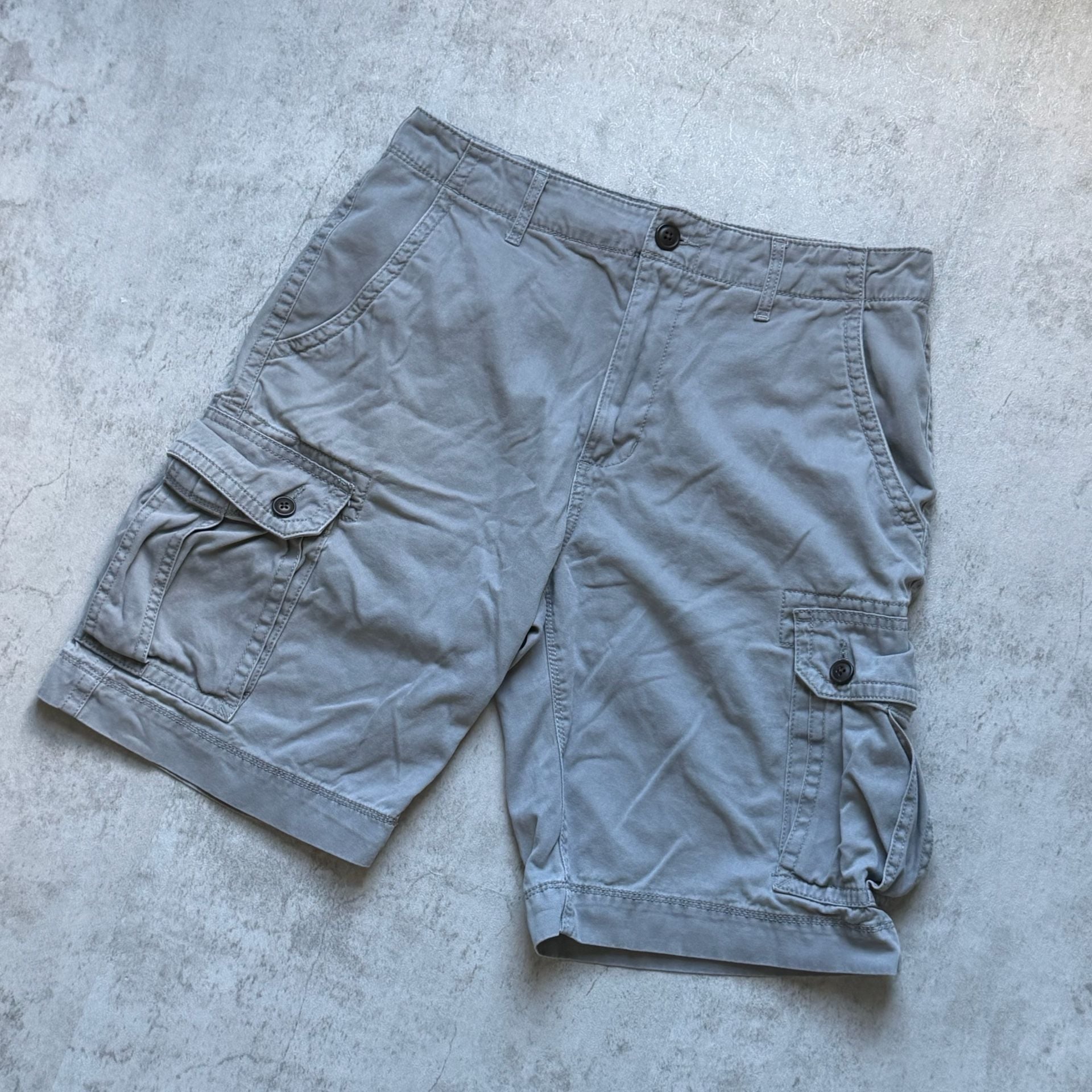 Arizona Jean Company Cargo Shorts Size 30 Gray Cotton 2