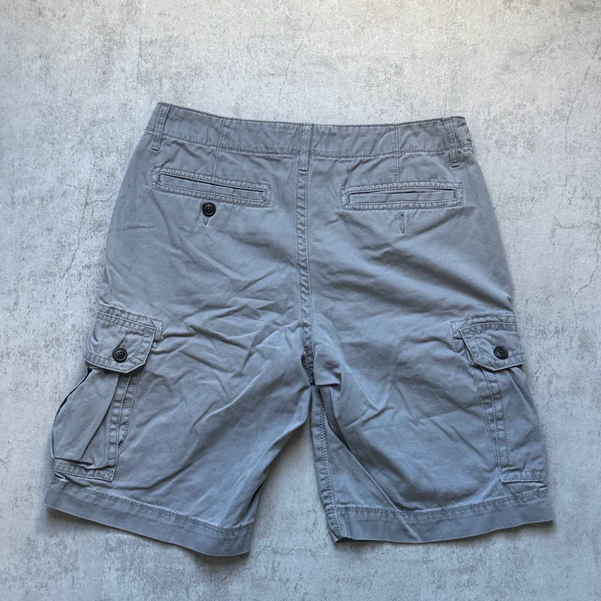 Arizona Jean Company Cargo Shorts Size 30 Gray Cotton 7