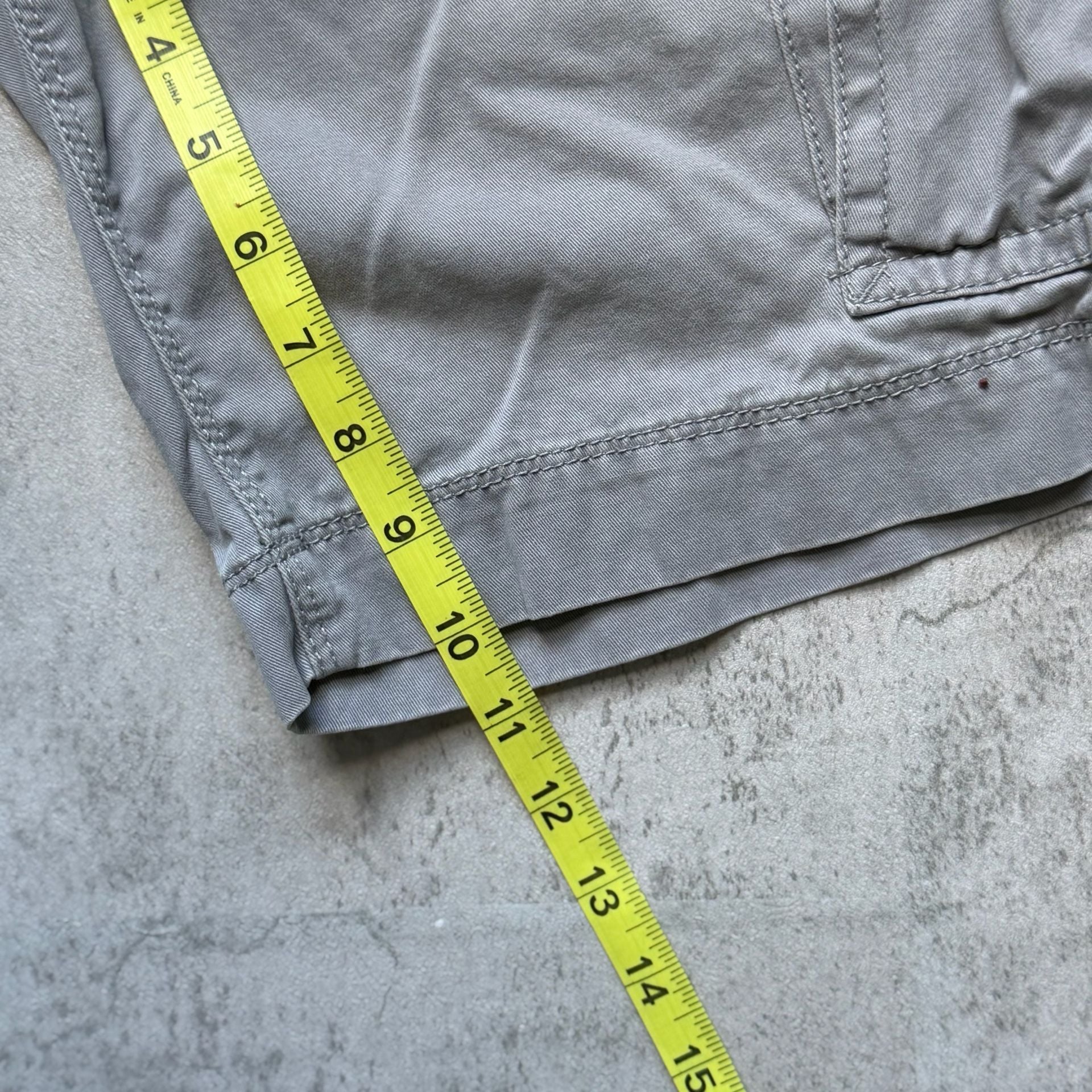 Arizona Jean Company Cargo Shorts Size 30 Gray Cotton 9