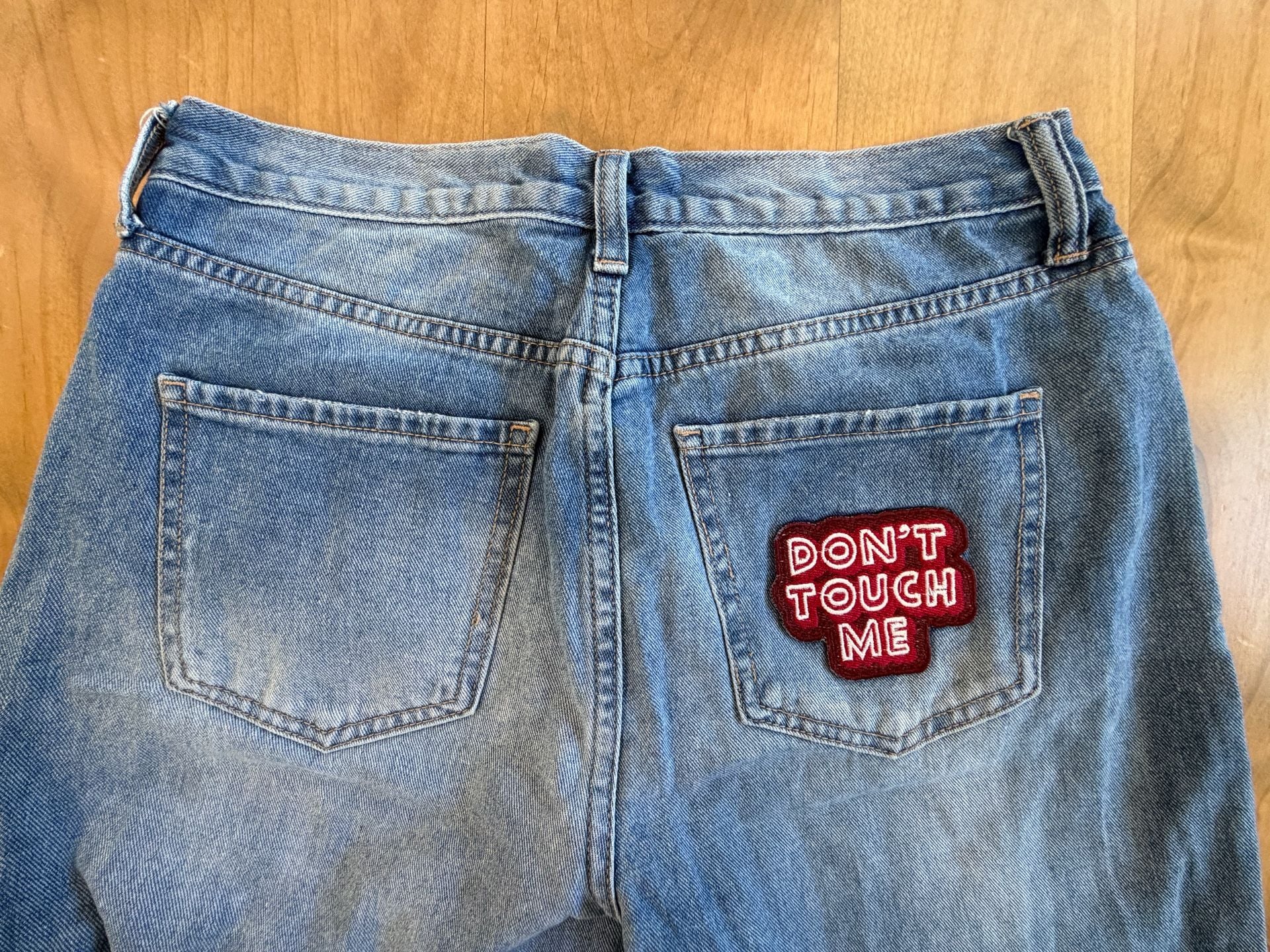Fashion Nova Distressed Patch Jeans Size 9 11