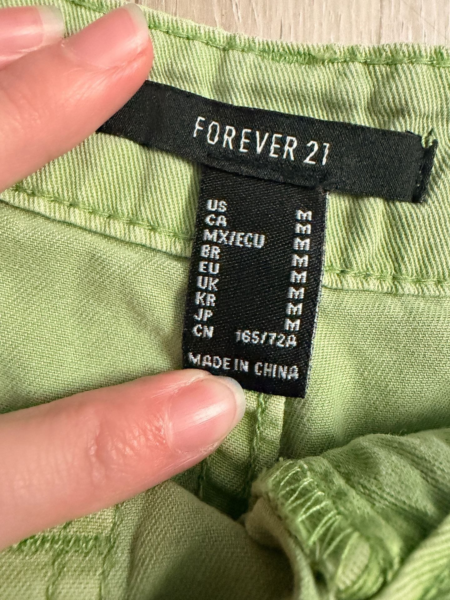 Forever 21 Cargo Shorts Size M Green 4