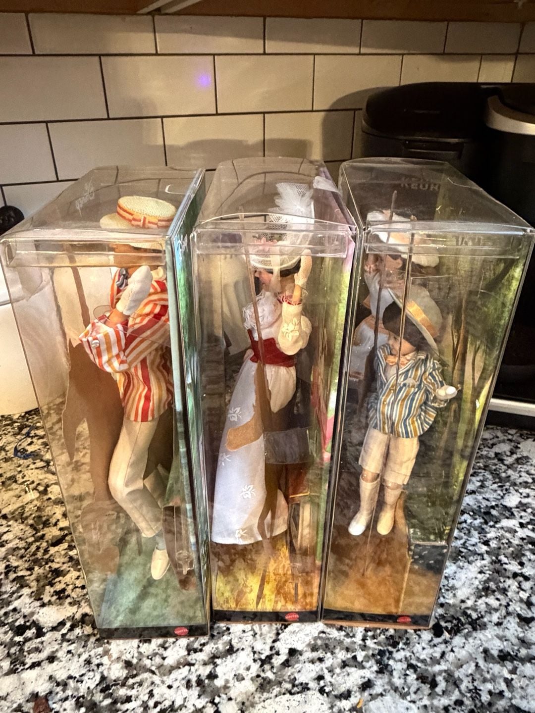 Disney Mary Poppins Barbie Collector Pink Label Doll Set – Mary, Bert, Jane & Michael 9