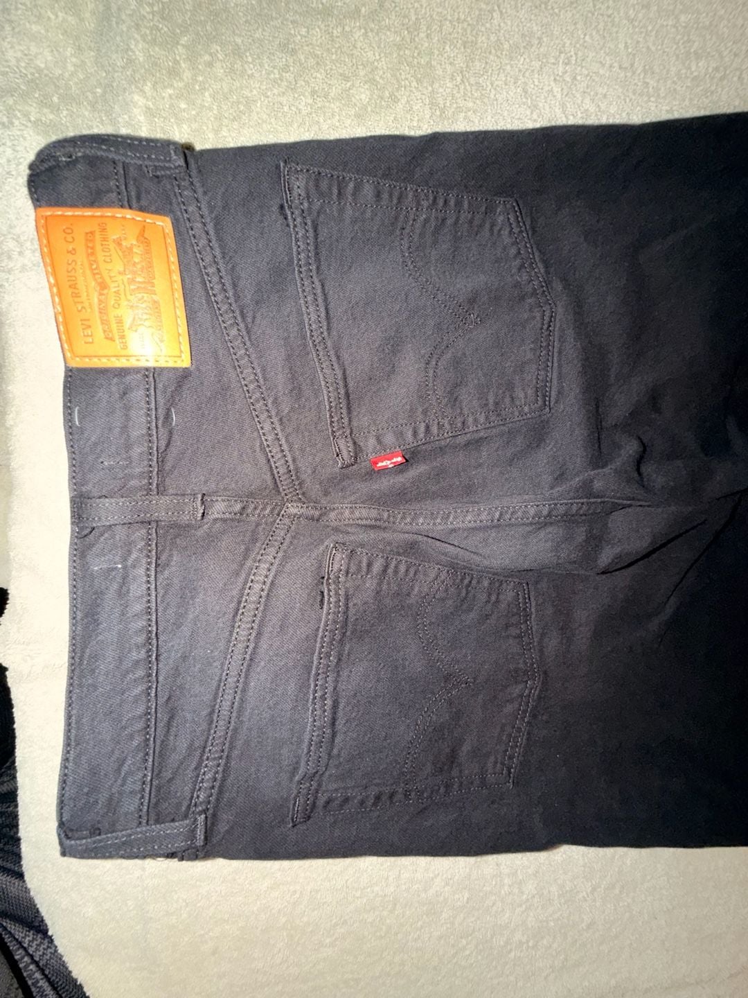 Levi's Ribcage Straight Size 27 Black Denim Jeans 7