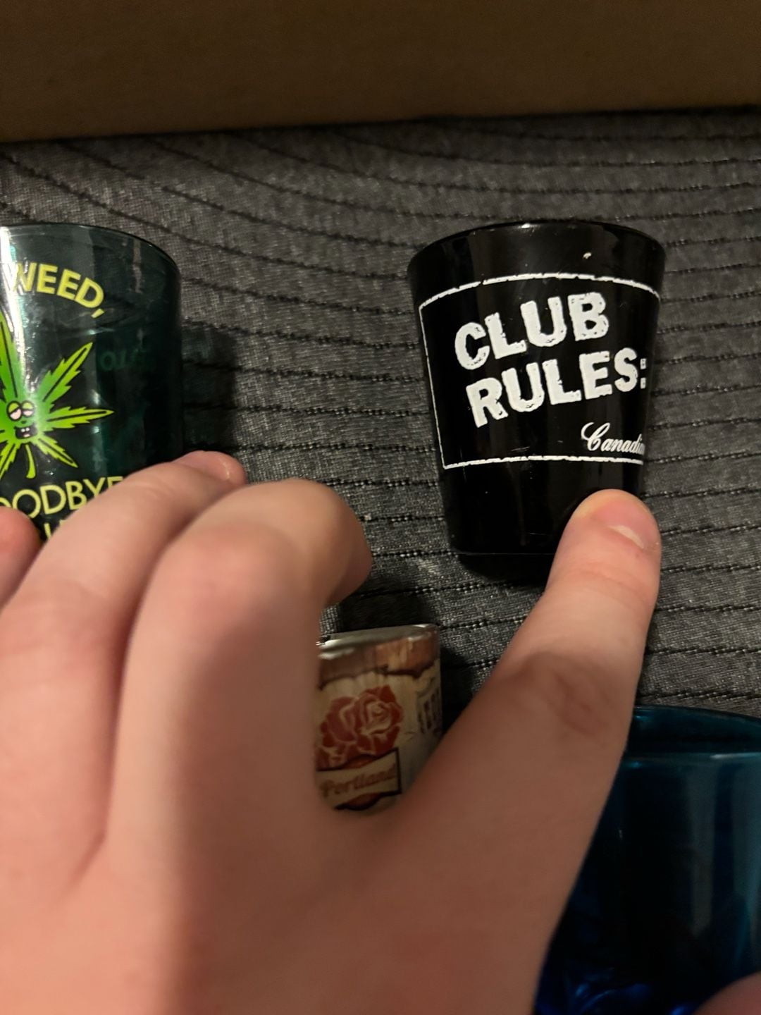 Canadian Club No Cheap Shots Black Shot Glass 2
