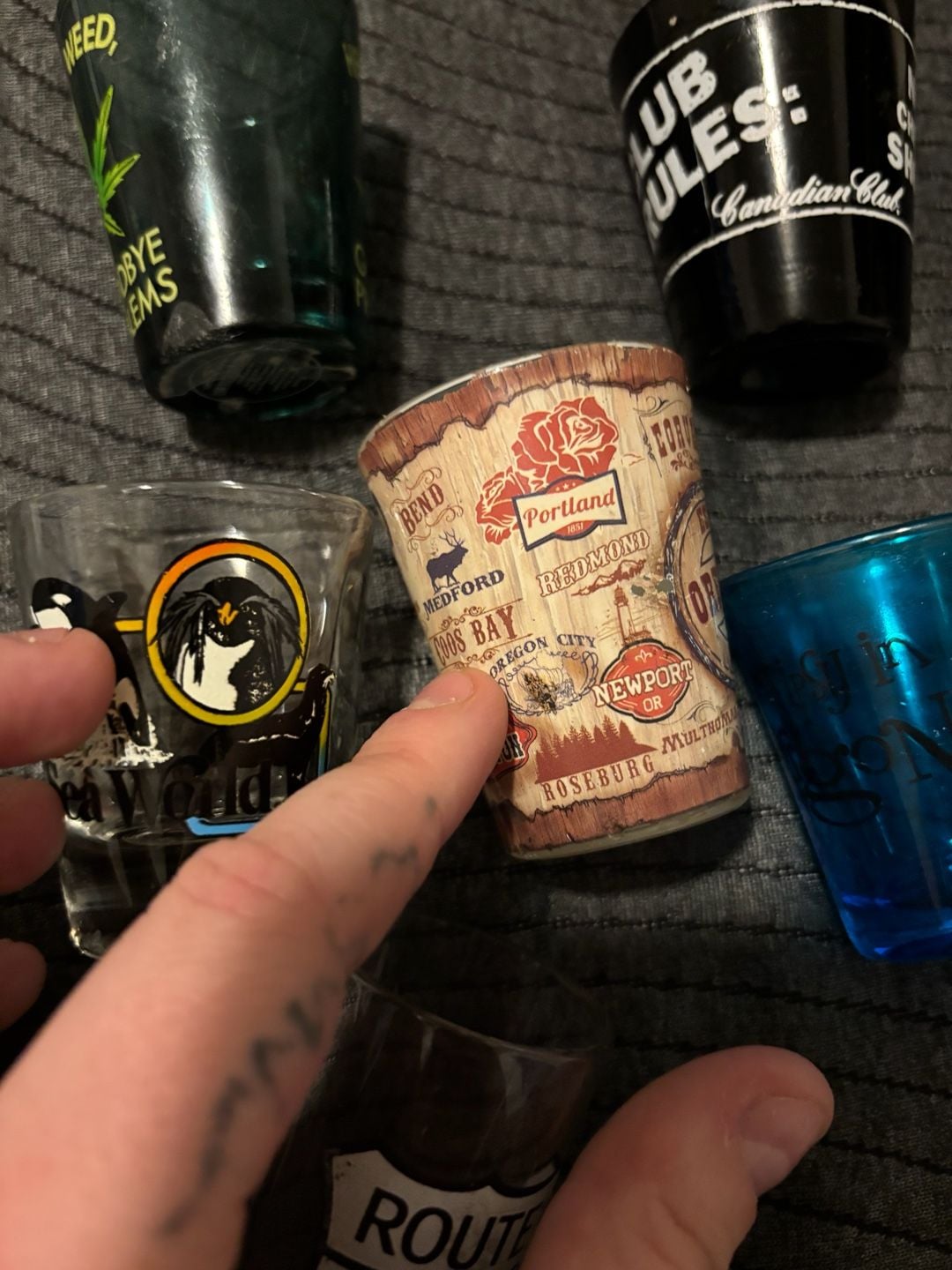Canadian Club No Cheap Shots Black Shot Glass 6