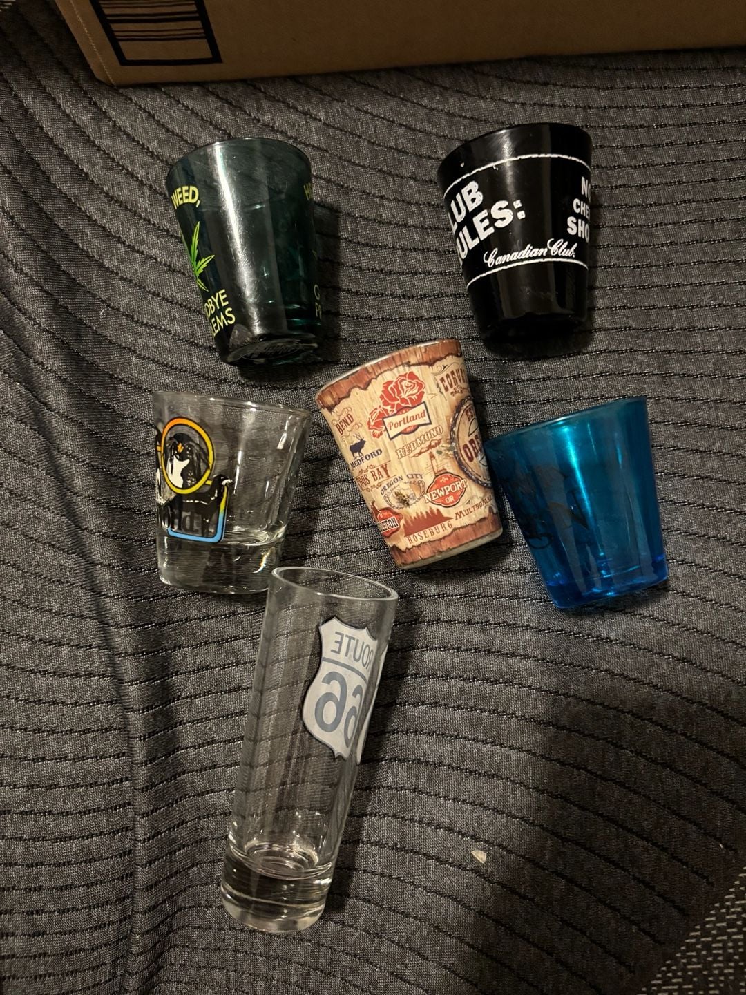 Canadian Club No Cheap Shots Black Shot Glass 7