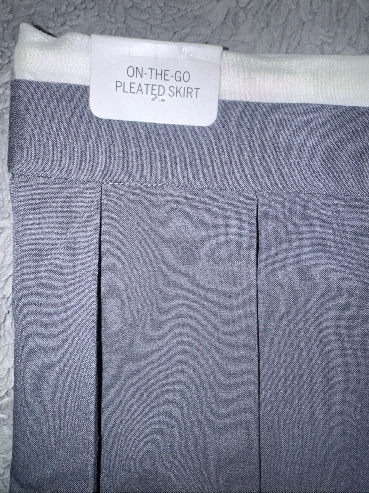 Victoria's Secret Pink On-The-Go Pleated Skirt Size L Grey 5