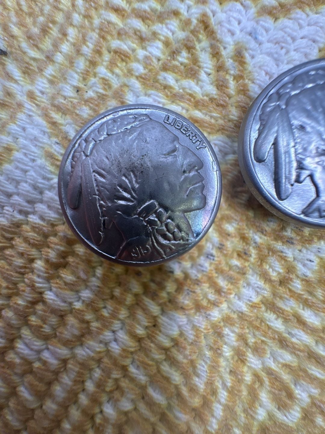 Leather Factory - Buffalo Nickel Indian Head Coin Snaps Rivets - Set Of 3 3