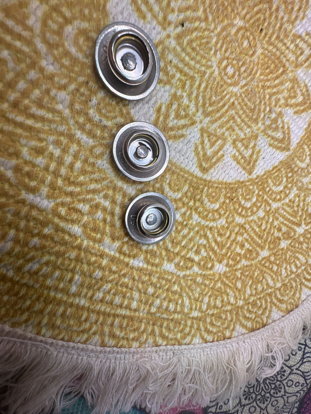 Leather Factory - Buffalo Nickel Indian Head Coin Snaps Rivets - Set Of 3 4
