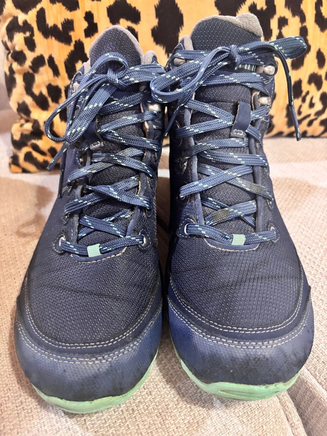 Ahnu Sugarpine II Waterproof Hiking Boots Blue Sz 8.5 3