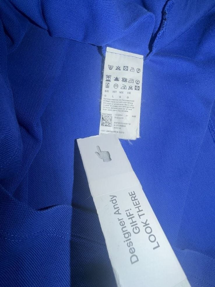 Hugo Boss Regular Fit Pima Cotton Polo Shirt Size L Blue 7
