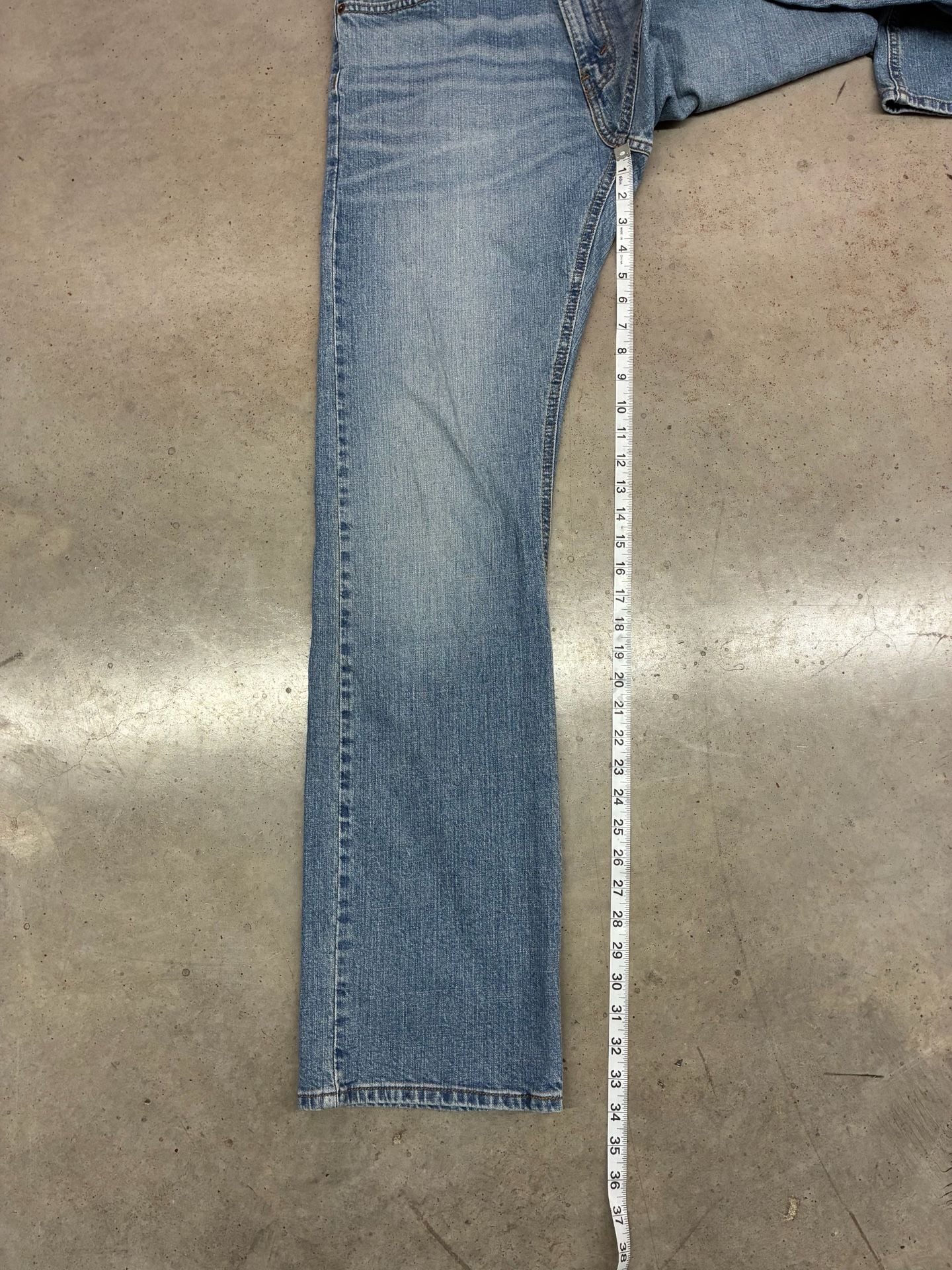 Levi Strauss Signature Bootcut Jeans Size W32 L34 Blue Denim 8