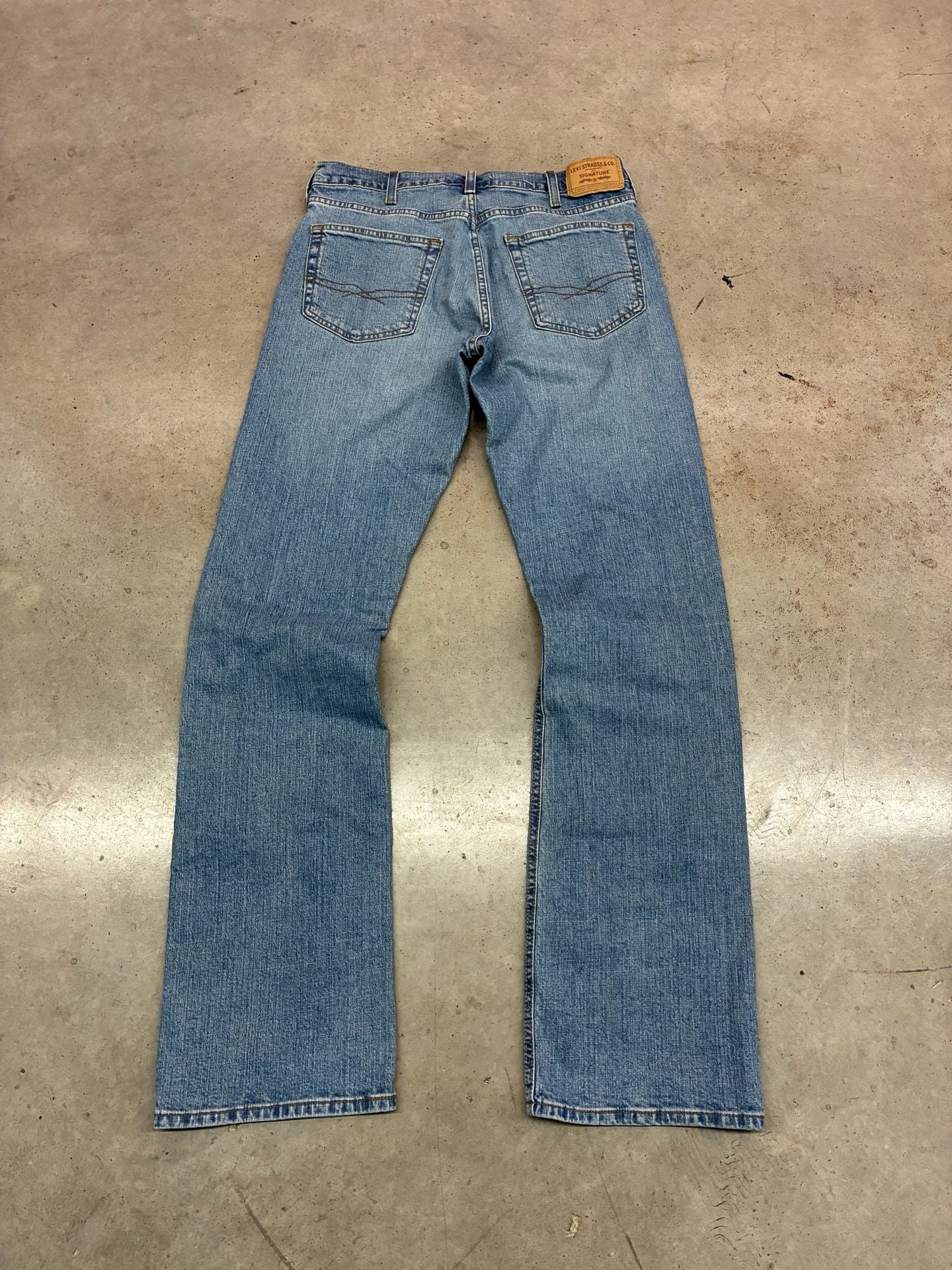 Levi Strauss Signature Bootcut Jeans Size W32 L34 Blue Denim 11