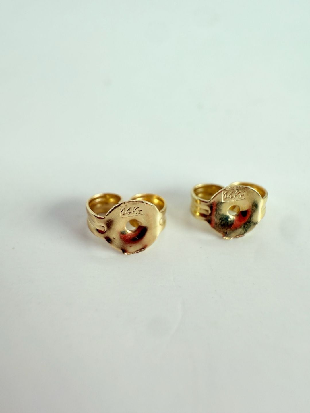 Milor 14K Gold Vintage Stud Earrings France 8
