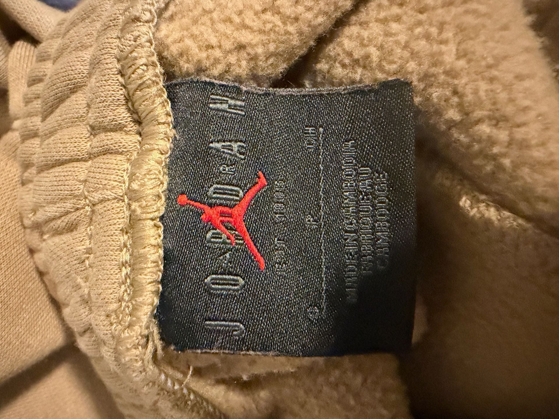 Jordan Fleece Lounge Set Mens Small oversized Tan 8