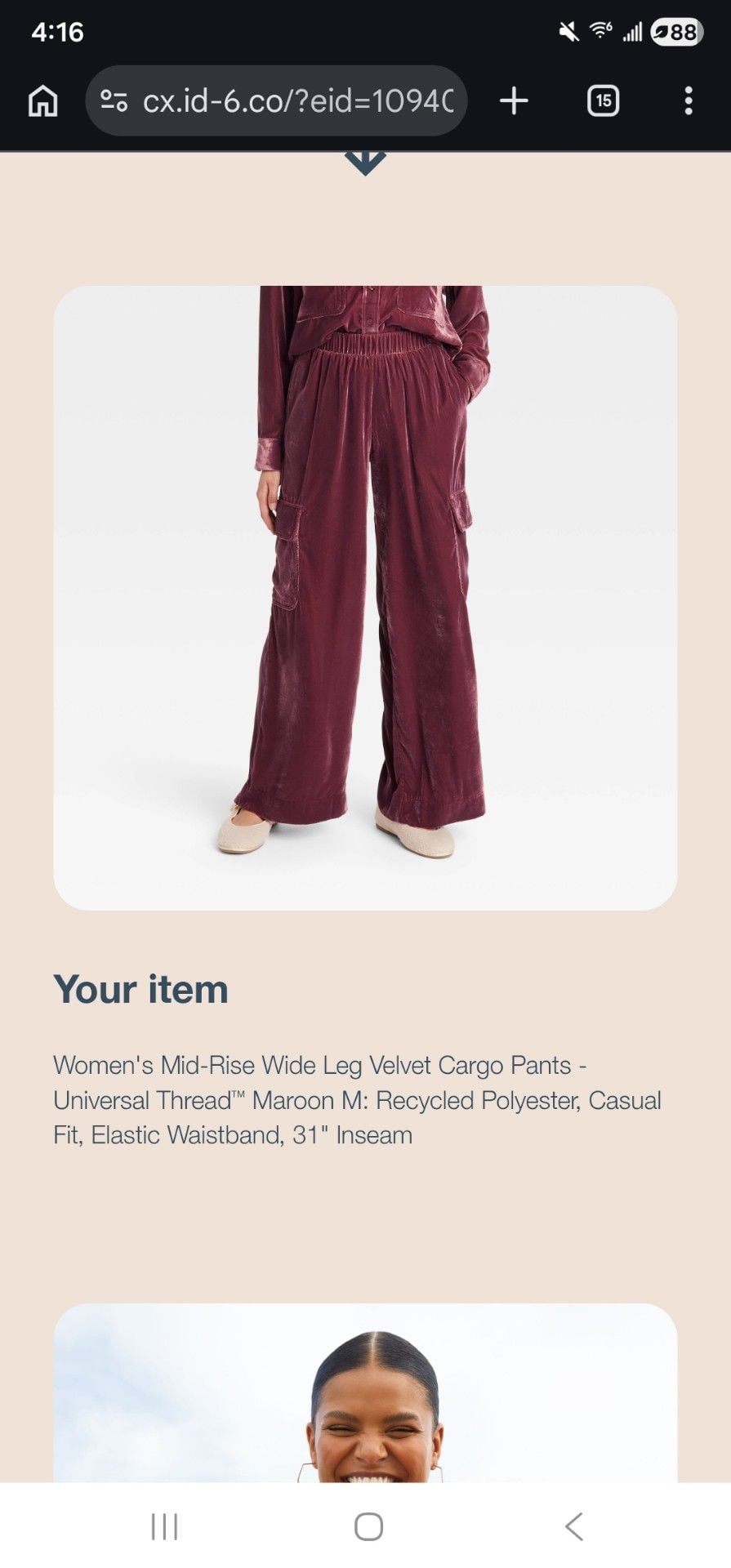 Universal Thread Velvet Cargo Pants M Plum Indie Sleaze Soft Grunge Y2K Retro 14