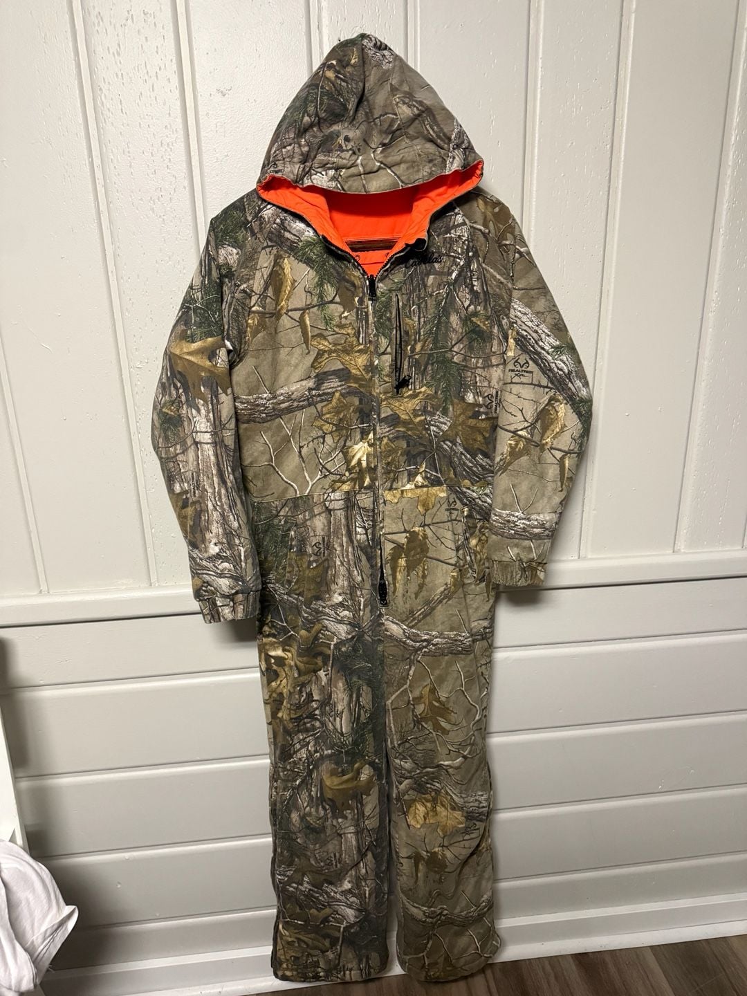 Cabelas Camouflage Insulated Hunting Coveralls Size M Realtree 2