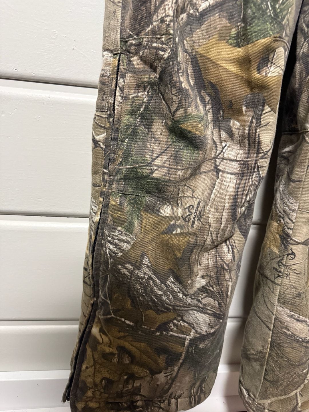 Cabelas Camouflage Insulated Hunting Coveralls Size M Realtree 6