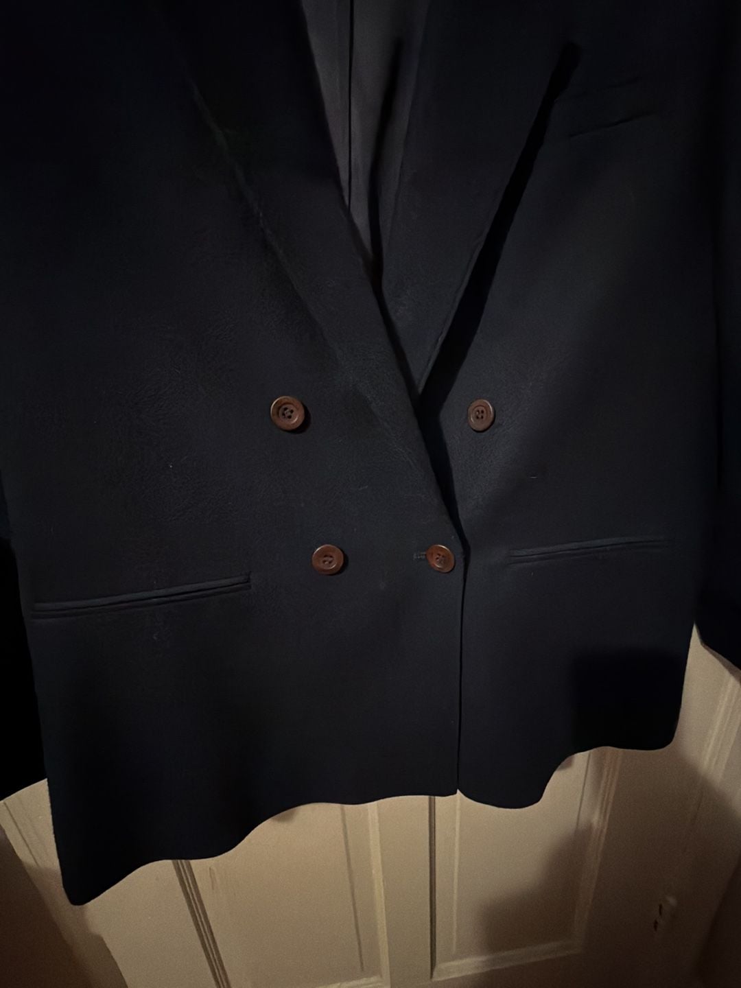 Pendleton Double Breasted Wool Blazer Navy Blue 3