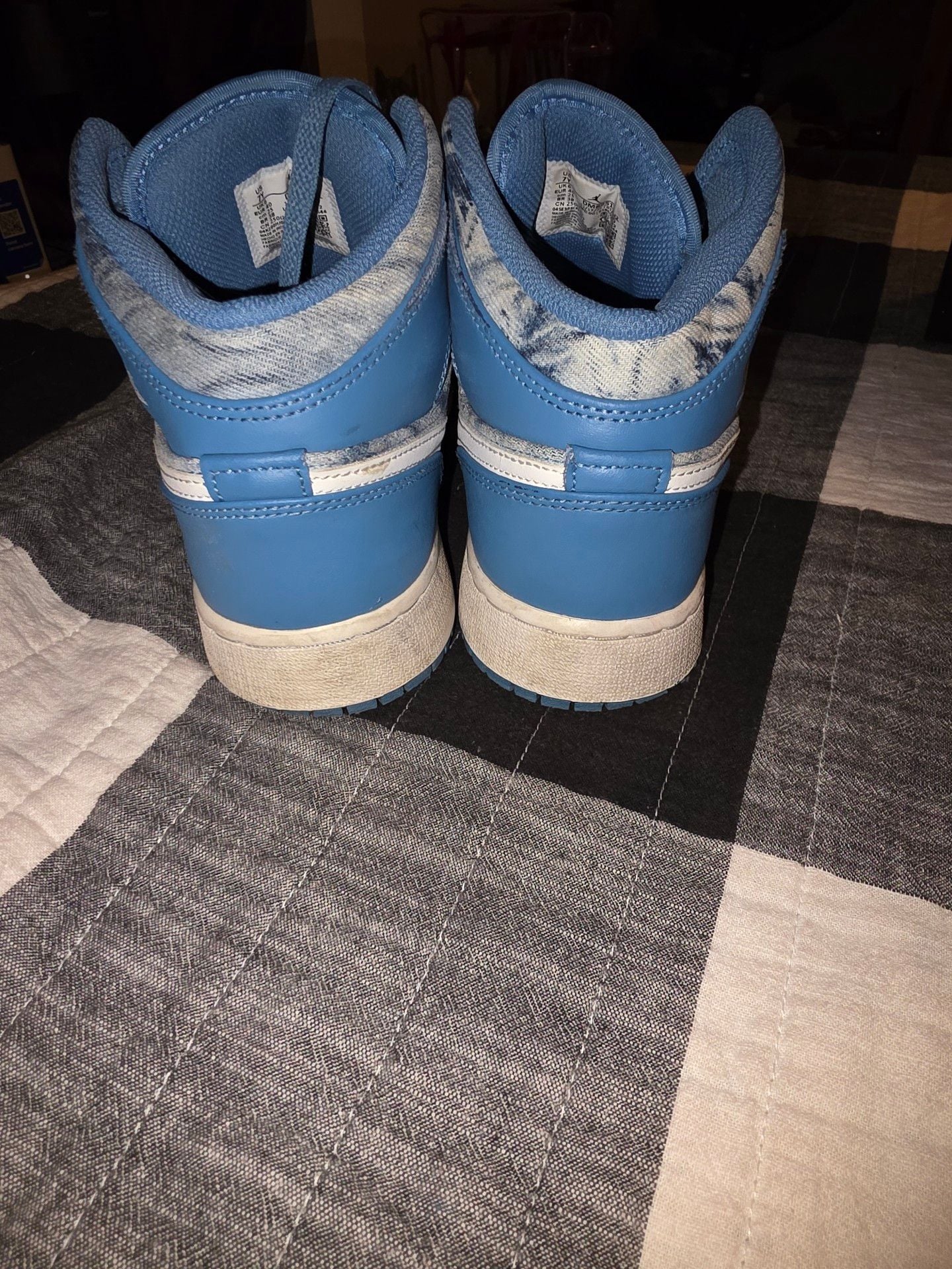 Jordan Air Jordan 1 Mid Washed Denim Size 7Y Blue 5