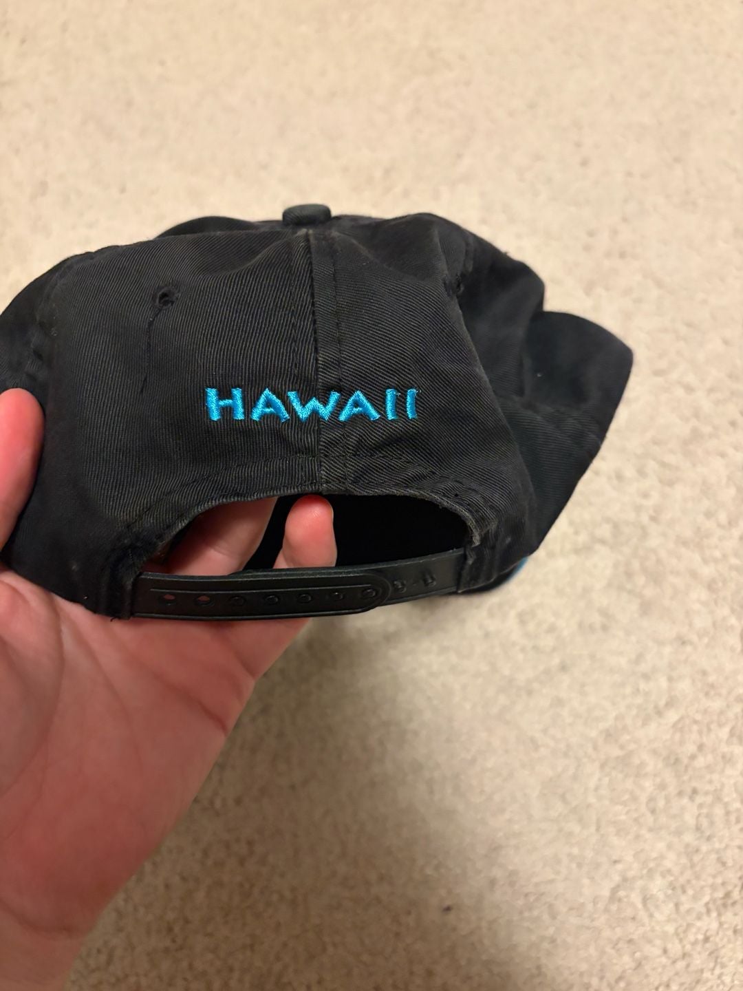 Surfware Humuhumunukunukuapua'a Fish Snapback Hat Black Hawaii 4