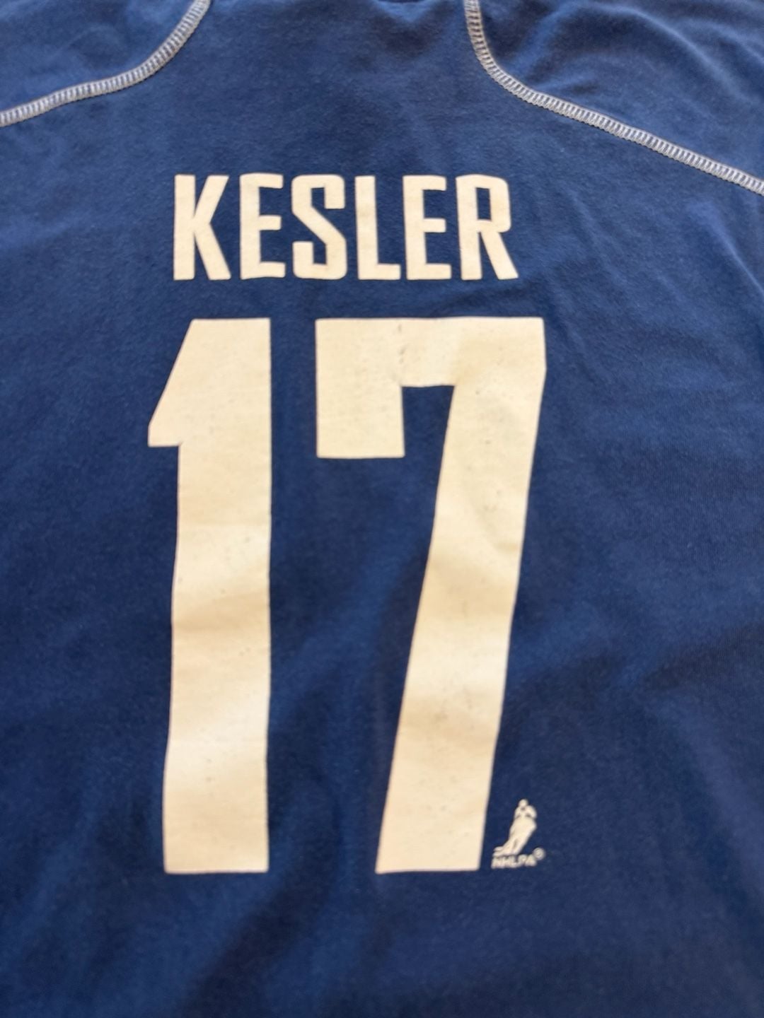 Y2K Reebok Vancouver Canucks Long Sleeve Shirt Blue 7