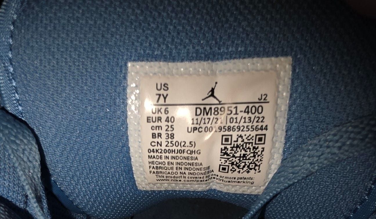 Jordan Air Jordan 1 Mid Washed Denim Size 7Y Blue 7