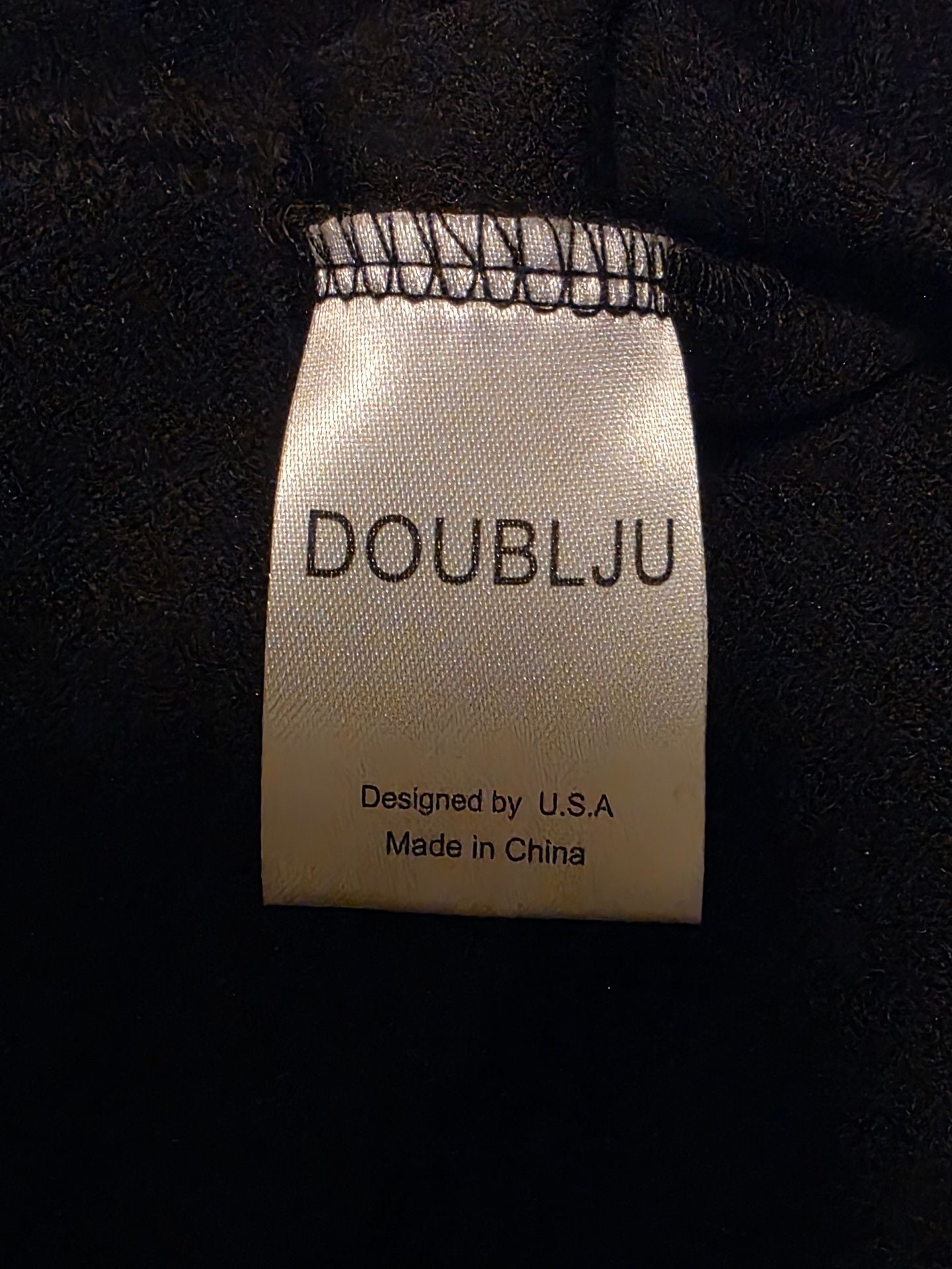 NWT Doublju Draped Open Front Cardigan Jacket Size 3X Black 5