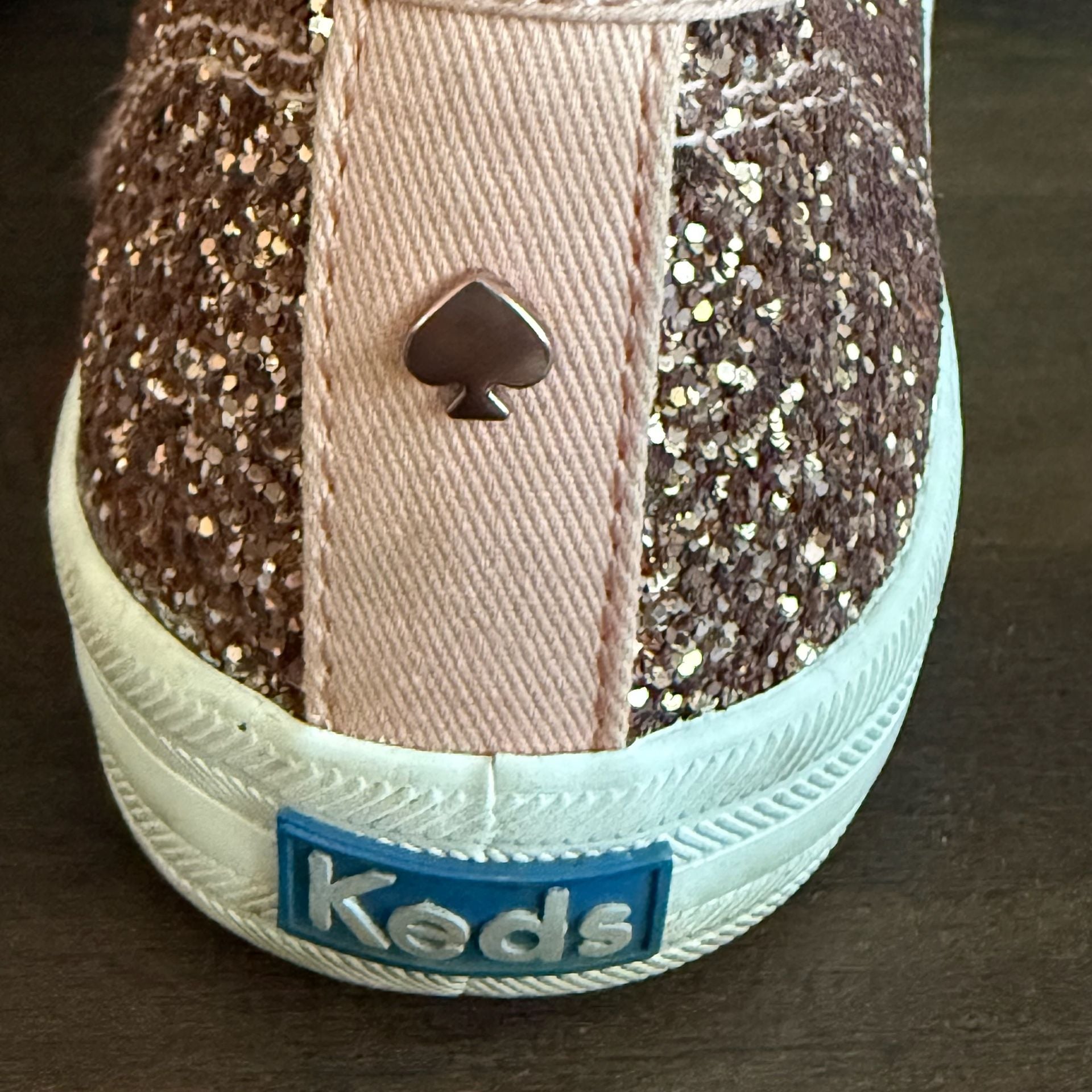 Keds Kate Spade Triple Decker Size 9 Rose Gold Glitter 6