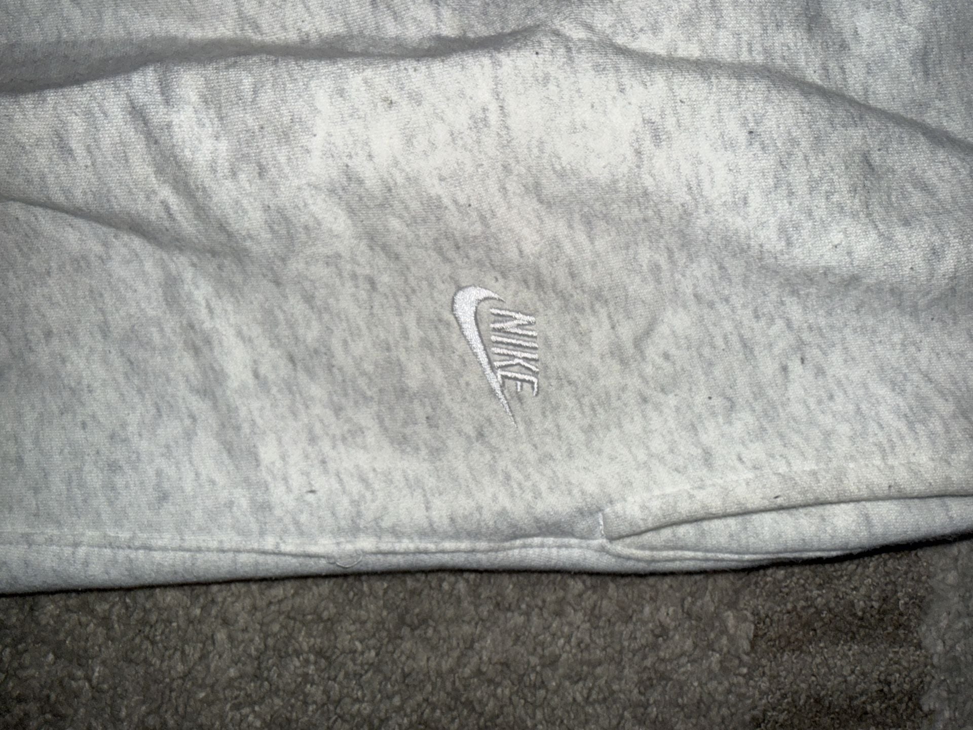 Nike Sweatpants Size L Grey Fleece Joggers 3