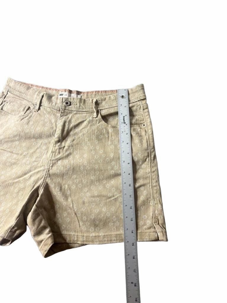 Levi's Corduroy Shorts Size 14 Beige Tan Floral Print Chino 5