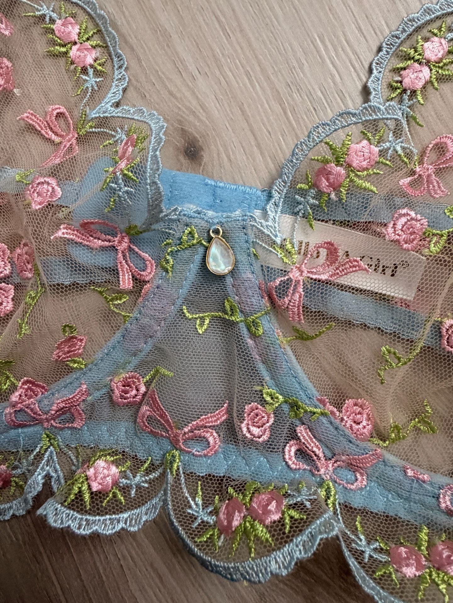 Hello LA Girl Embroidered Bra XXXL + shorts 2
