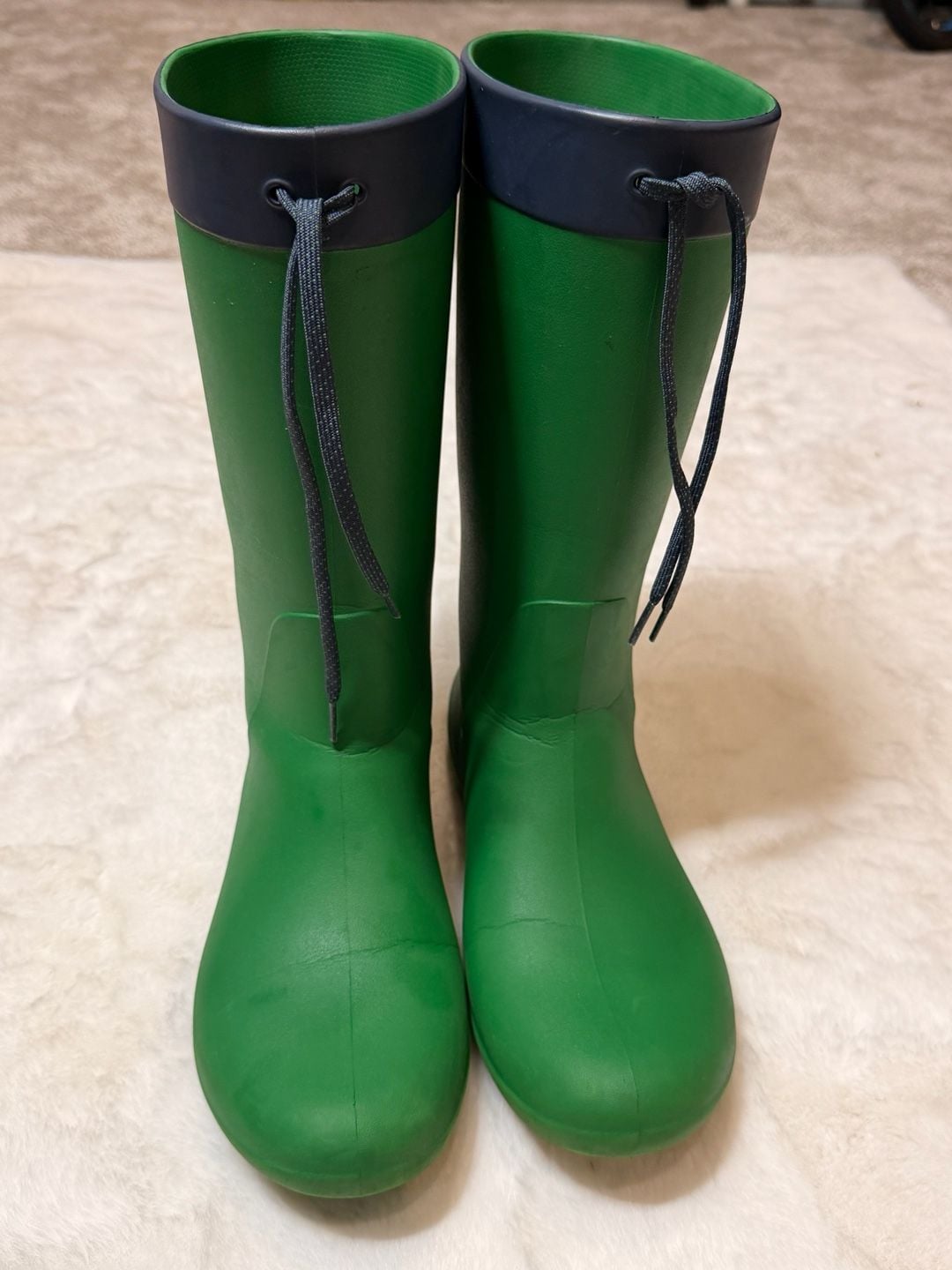 Crocs Rain Boots Size W10 Green Blue Wellington 7