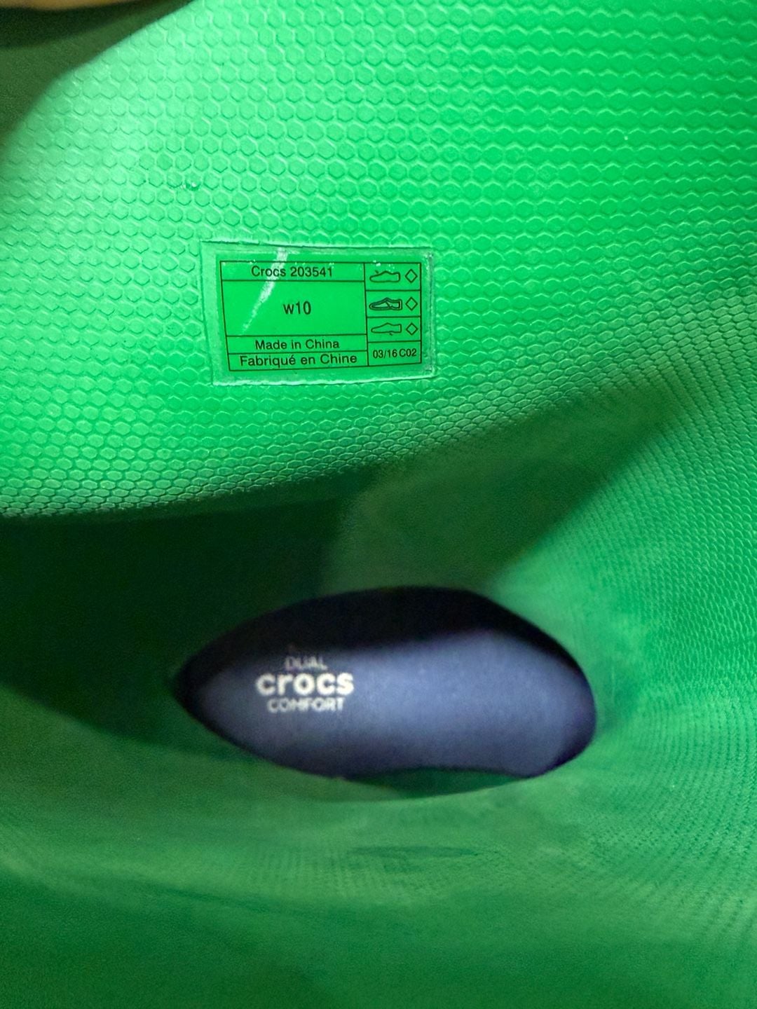Crocs Rain Boots Size W10 Green Blue Wellington 10