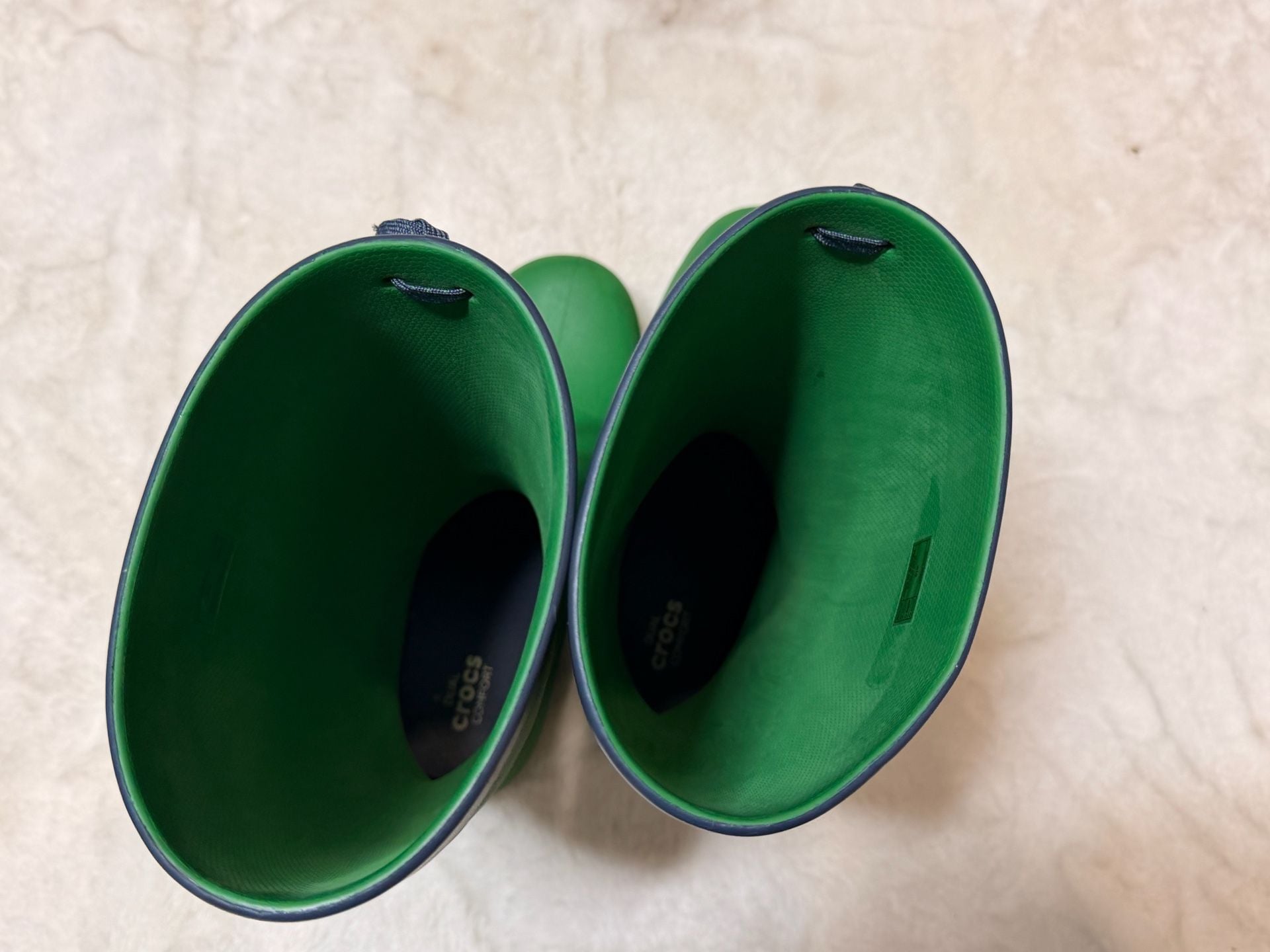 Crocs Rain Boots Size W10 Green Blue Wellington 11