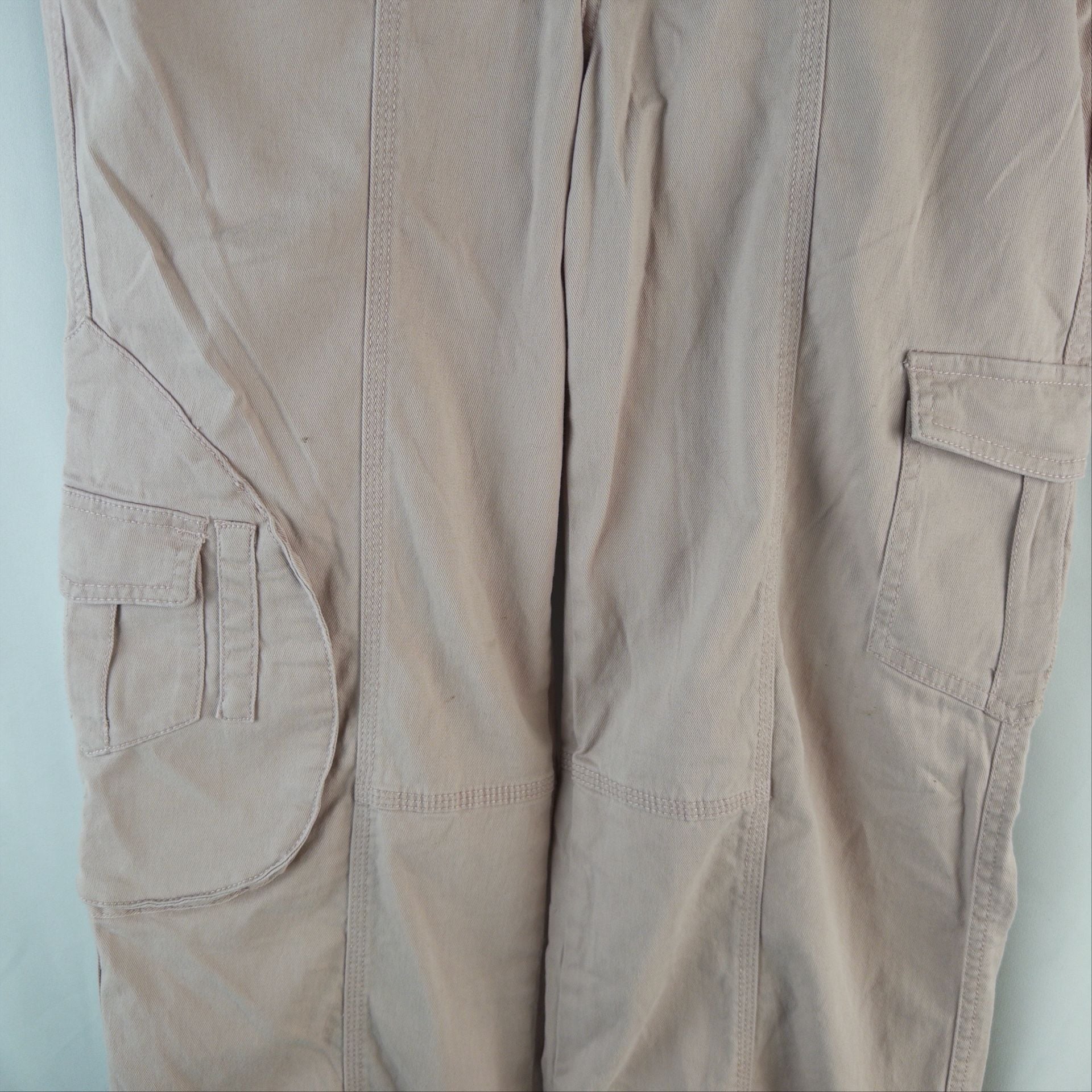 BBJ Cargo Pants Pink Cotton Utility Pocket Casual 4
