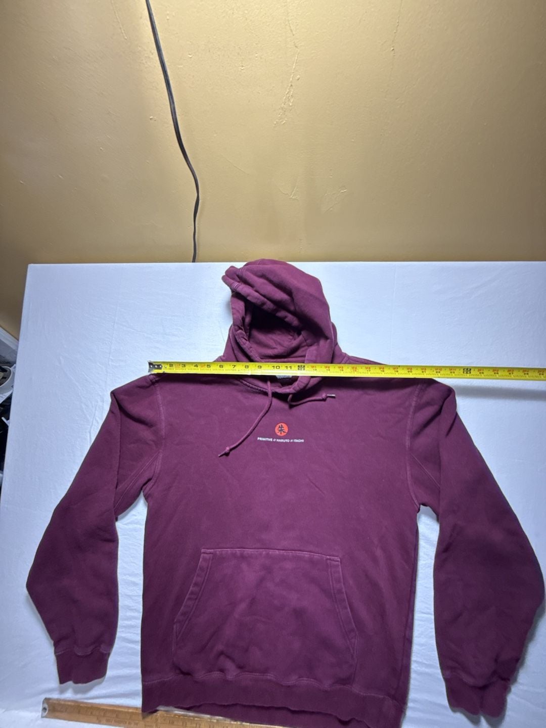 Primitive Naruto Shippuden Itachi Hoodie Size M Burgundy 7