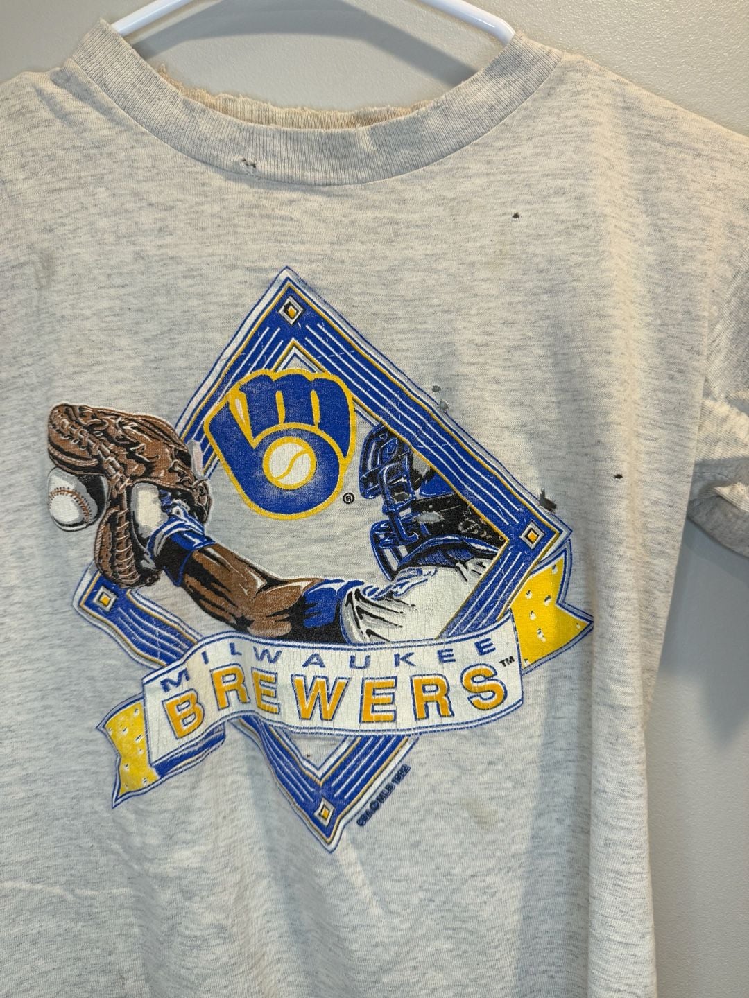 Russell Athletic Milwaukee Brewers 1992 T-Shirt Youth Large 4