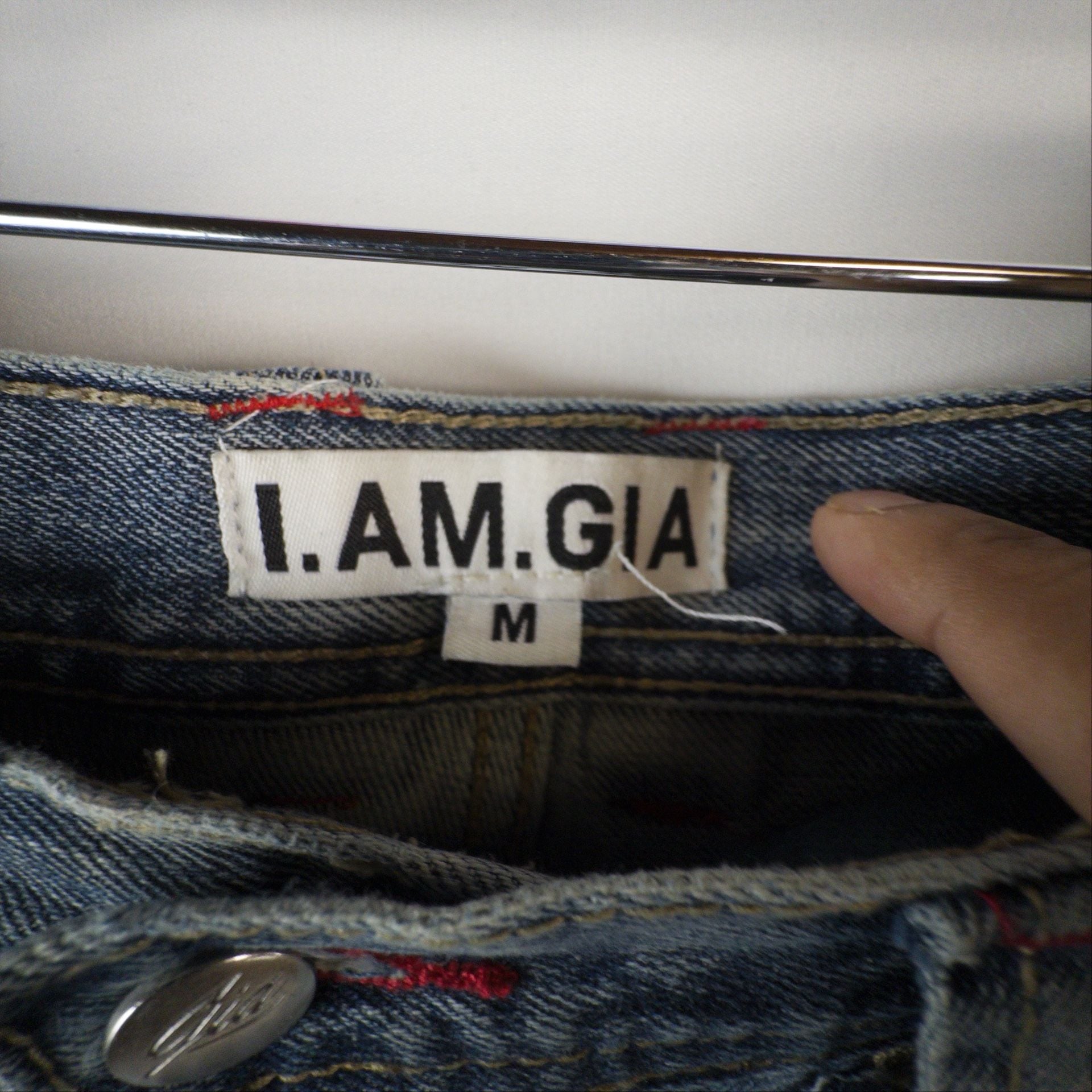 I.AM.GIA Carpenter Jeans Size M Blue Denim Double Knee Workwear 10