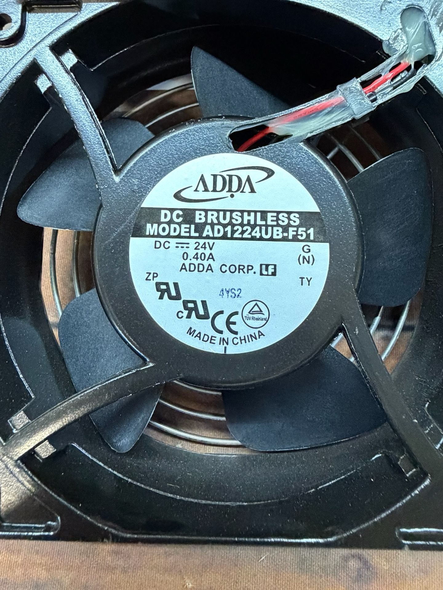 Adda AD1224UB-F51 DC Brushless Dual Cooling Fan With Brackets 2