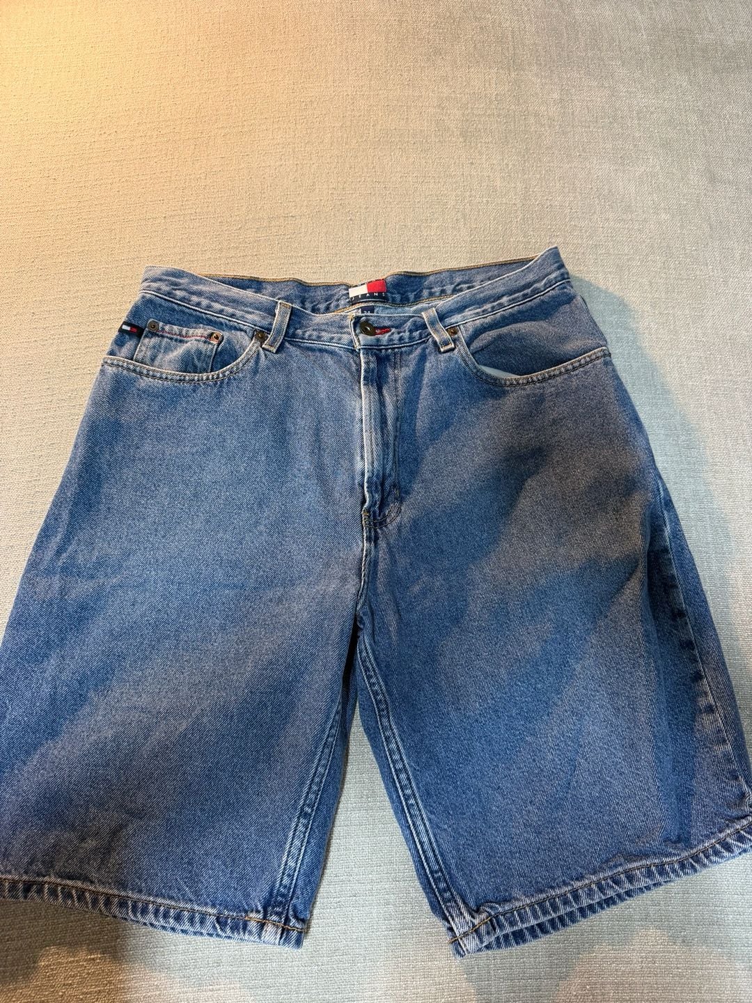 Tommy Hilfiger Denim Shorts Size 34 Blue 90s Vintage 2