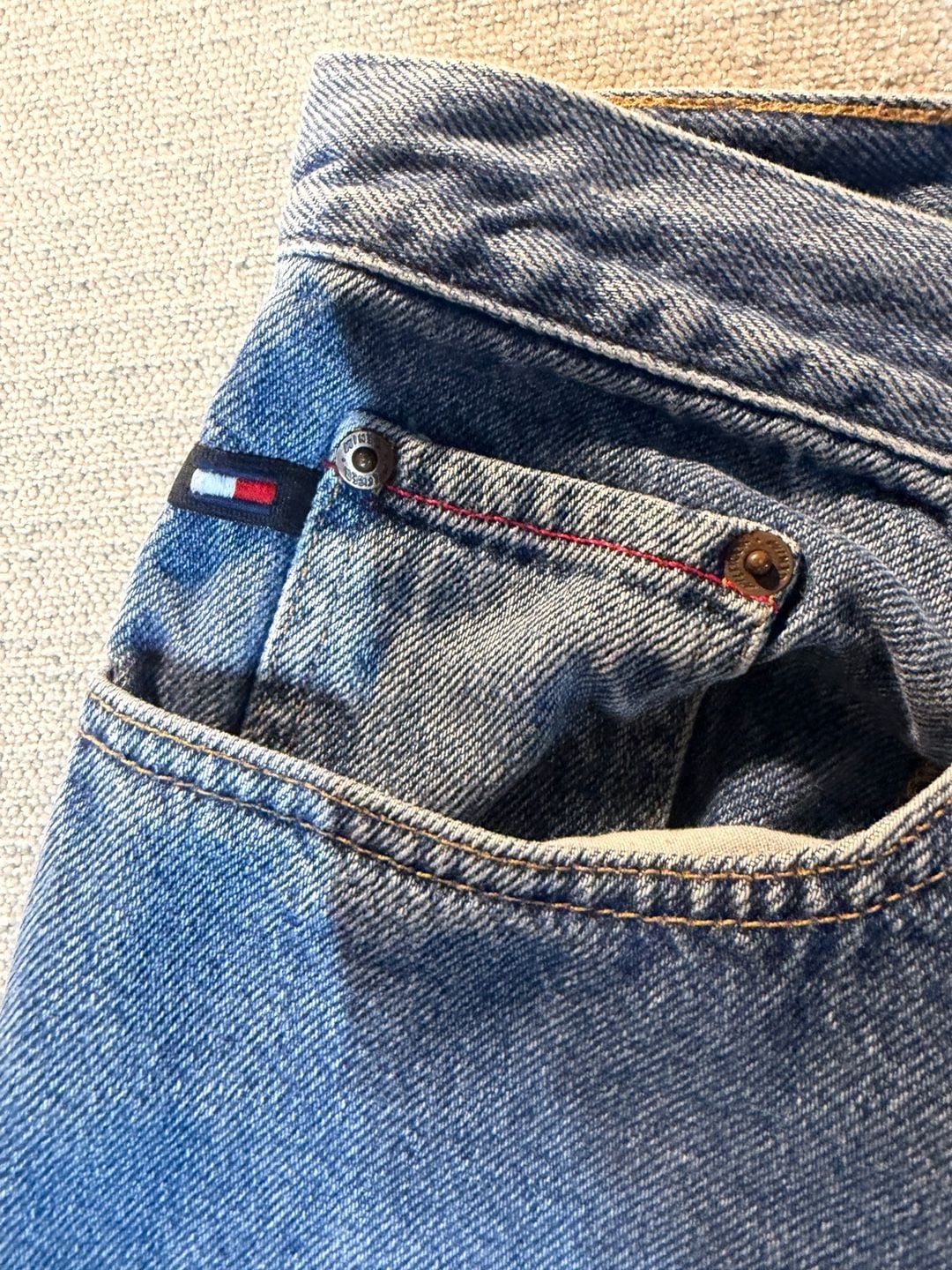 Tommy Hilfiger Denim Shorts Size 34 Blue 90s Vintage 4