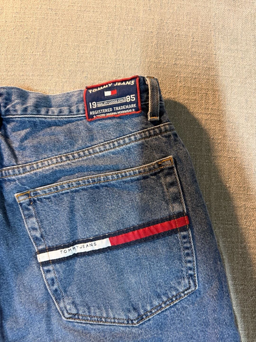 Tommy Hilfiger Denim Shorts Size 34 Blue 90s Vintage 7