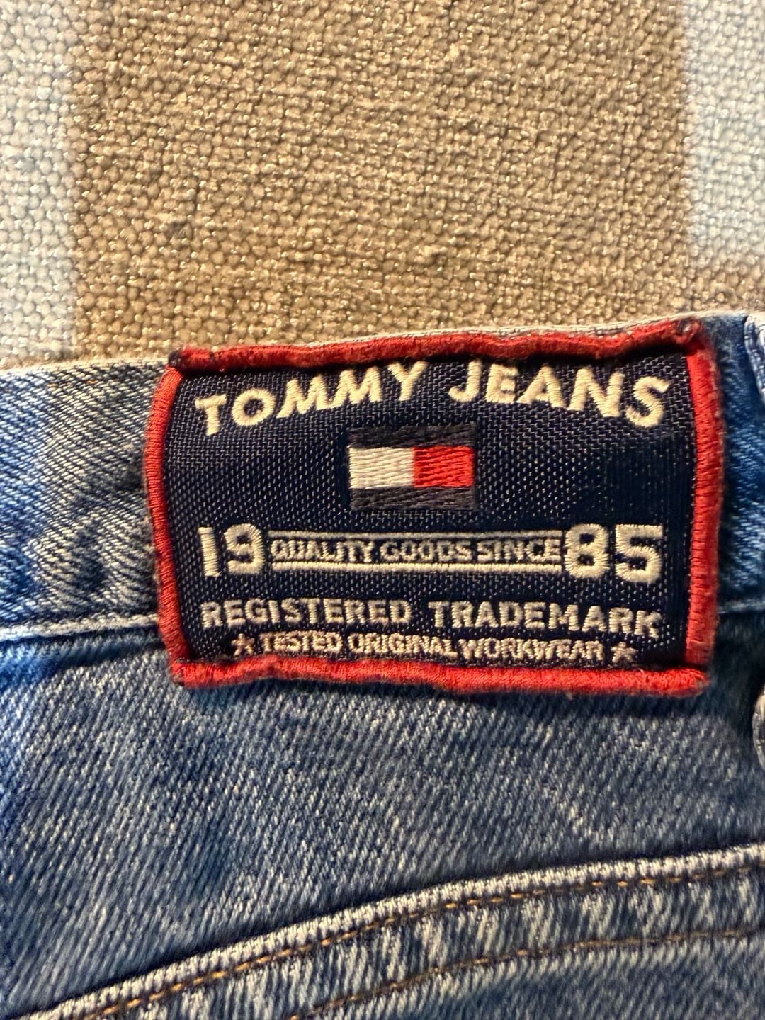Tommy Hilfiger Denim Shorts Size 34 Blue 90s Vintage 8