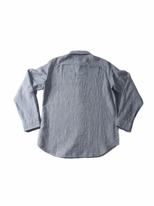 Banana Republic Linen Standard Fit Shirt Size S Blue Stripe Long Sleeve 7